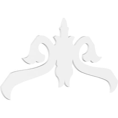 Ekena Millwork Pitch Florence Architectural Grade PVC Gable Pediment, 72"W x 36"H x 1"P (12/12) GPP072X036X100FLO